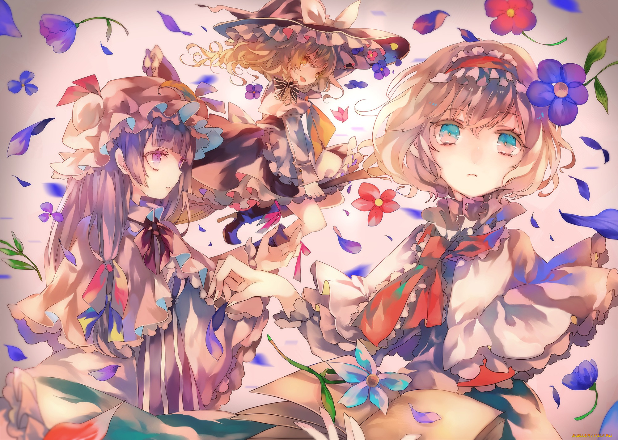 , touhou, , , kirisame, marisa, alice, margatroid, cha, goma, patchouli, knowledge